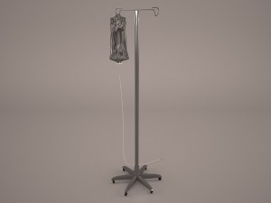hospital iv stand Modelo 3D