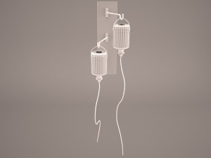 hospital iv stand 2 Modelo 3D