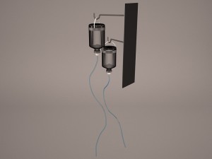 hospital iv stand 2 Modelo 3D