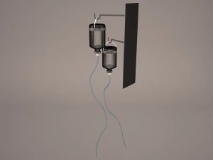 hospital iv stand 2 3D Model
