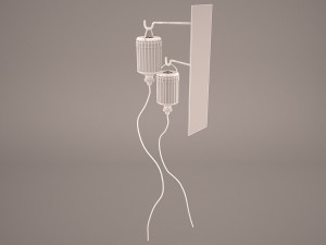 hospital iv stand 2 Modelo 3D