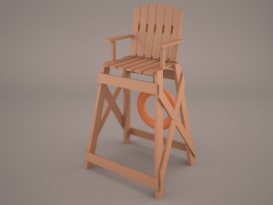 lifeguard chair Modelo 3D