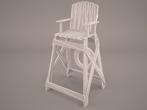 lifeguard chair Modelo 3D