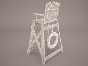 lifeguard chair Modelo 3D