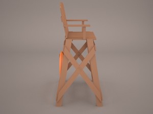 lifeguard chair Modelo 3D