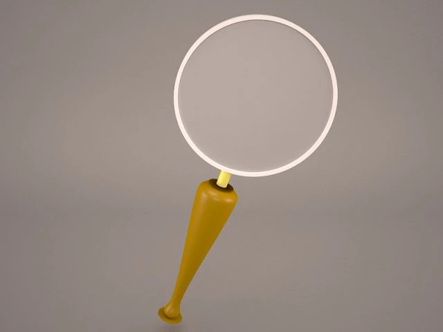 magnifier glass 3D Model .c4d .max .obj .3ds .fbx .stl .blend