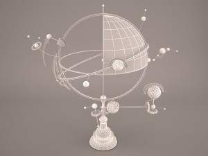 solar system orrery 3D 모델