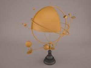 solar system orrery 3D 모델