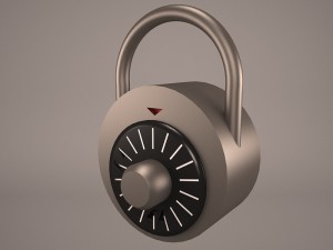 padlock Modelo 3D