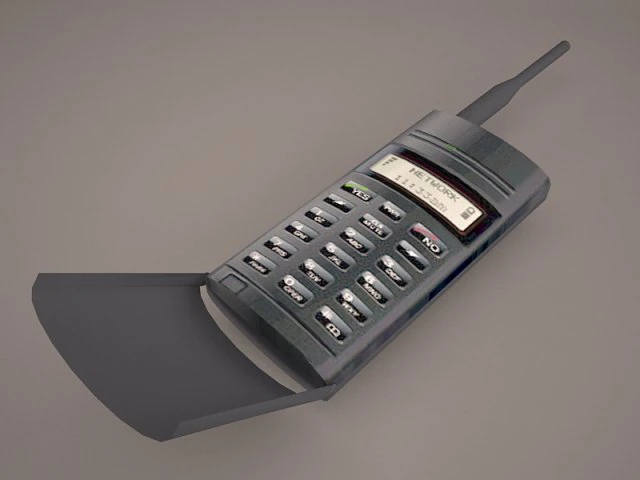 old cellphone 3D Model .c4d .max .obj .3ds .fbx .stl .blend 