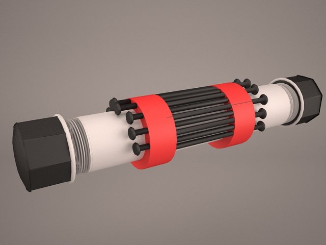 pipe bomb bundled Modelo 3D .c4d .max .obj .3ds .fbx .stl .blend 