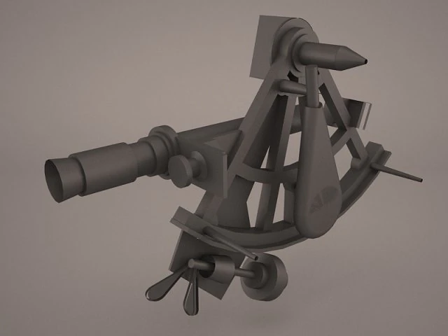 sextant 3D Model .c4d .max .obj .3ds .fbx .stl .blend 