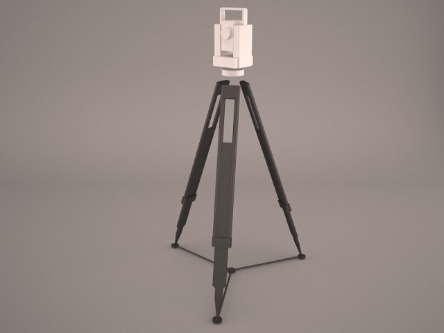 leica tc 407 sprinter 150 and levelling rod Modèle 3D .c4d .max .obj .3ds .fbx .stl .blend 