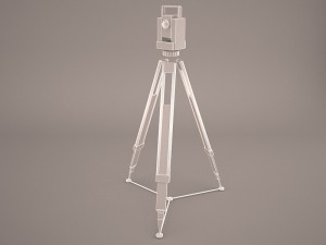 leica tc 407 sprinter 150 and levelling rod Modèle 3D