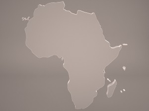 africa map 3D Model