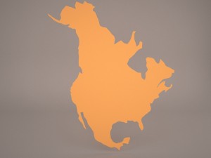 north america 3D Model