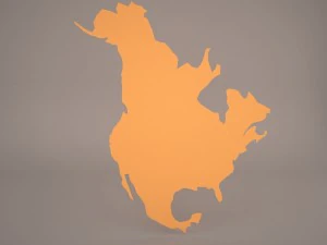 Kuzey Amerika 3D Model