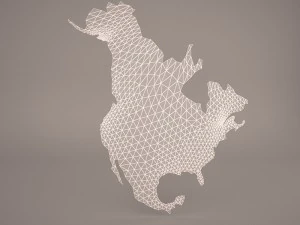 north america 3D Model
