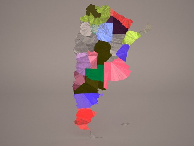 argentina map 3D-Modell .c4d .max .obj .3ds .fbx .stl .blend 