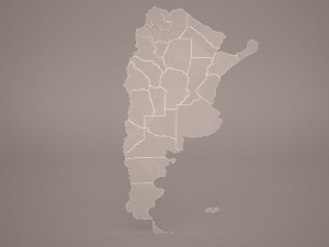 argentina map 3D-Modell