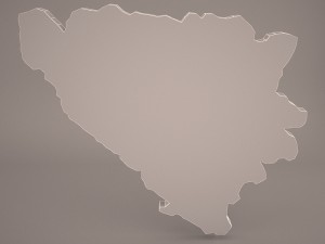 bosnia map 3D मॉडल