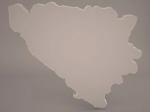 bosnia map 3D Model