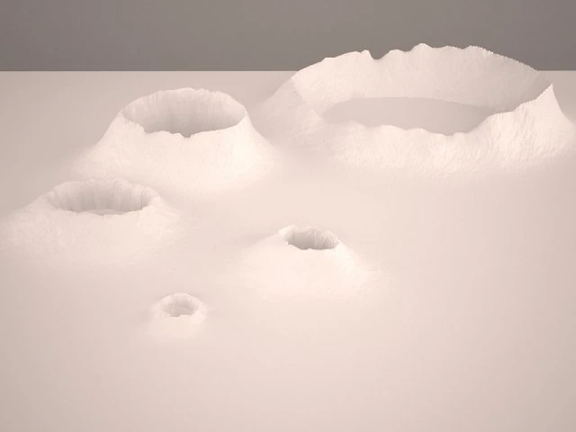 craters 3D Model .c4d .max .obj .3ds .fbx .stl .blend 