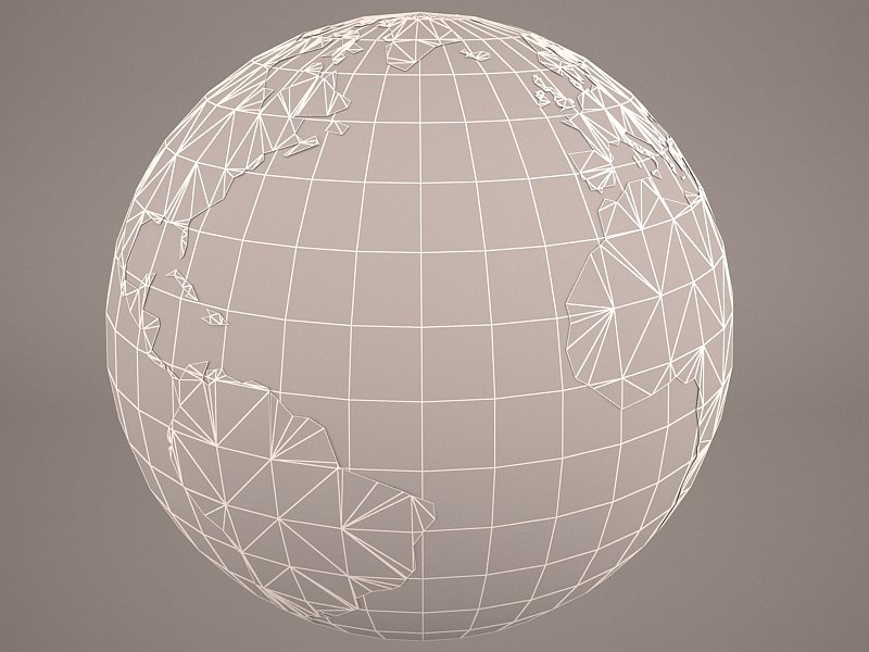 Глобус 3д модель