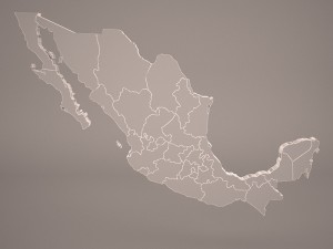 mexico map Model 3D