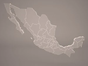 mexico map 3D Model