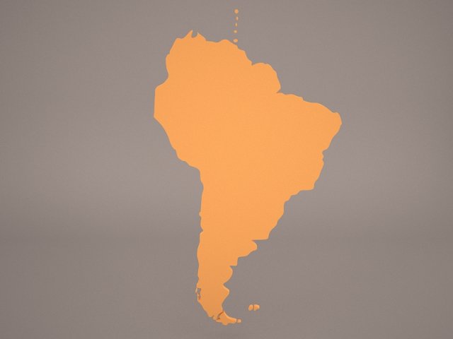 south america Modèle 3D .c4d .max .obj .3ds .fbx .stl .blend 