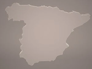 spain map 3D Model