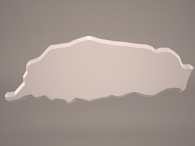 taiwan map 3D Model .c4d .max .obj .3ds .fbx .stl .blend 