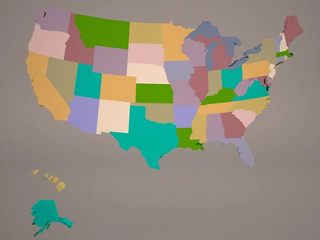 america 3D Model .c4d .max .obj .3ds .fbx .stl .blend 