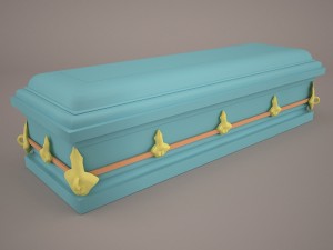 high def classic coffin roman wood 2 3D Model