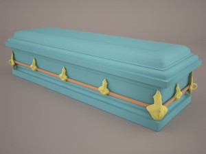 high def classic coffin roman wood 2 Modello 3D