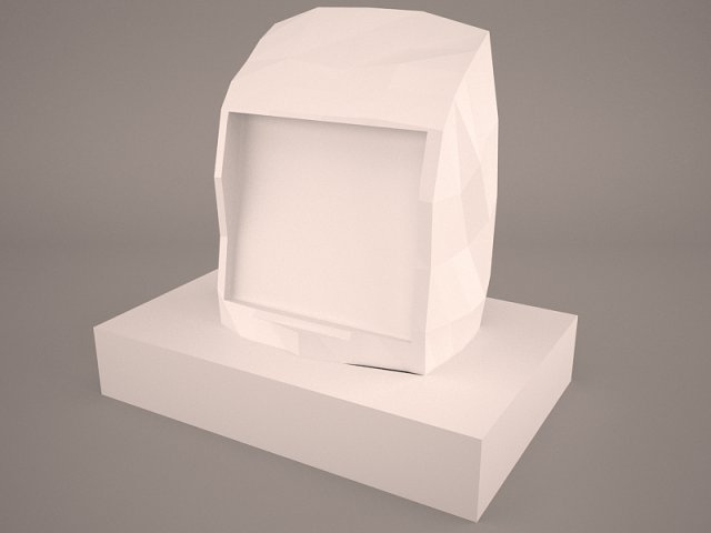 headstone 2 3D Model .c4d .max .obj .3ds .fbx .stl .blend 
