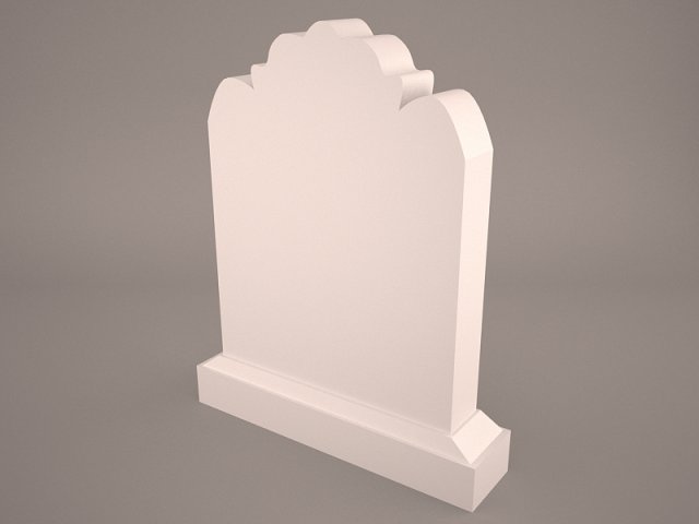 headstone 11 3D Model .c4d .max .obj .3ds .fbx .stl .blend 