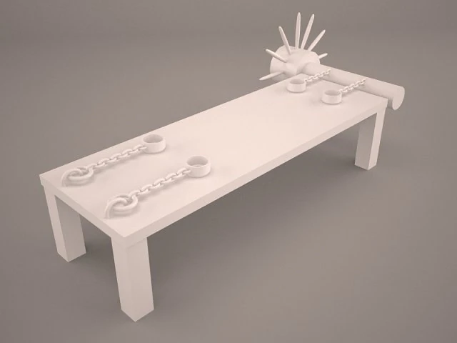 torture rack 3D Model .c4d .max .obj .3ds .fbx .stl .blend 