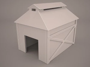 red barn 3D Model