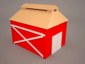 red barn 3D Model