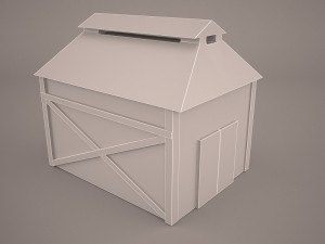 red barn 3Dモデル