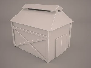 red barn 3D Model