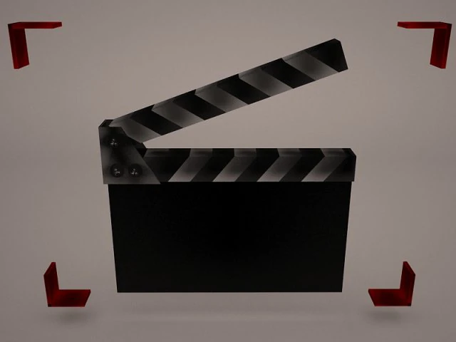 clapperboard 3D Model .c4d .max .obj .3ds .fbx .stl .blend 