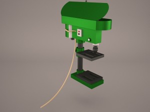 industrial drill press 3D Model