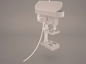 industrial drill press 3D Model