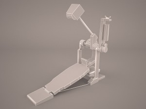 bass drum pedal 3D Model