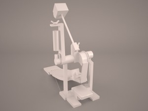 bass drum pedal 3D Model