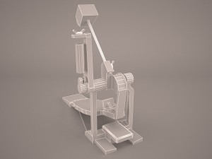 bass drum pedal 3D Model