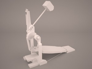 bass drum pedal 3D Model